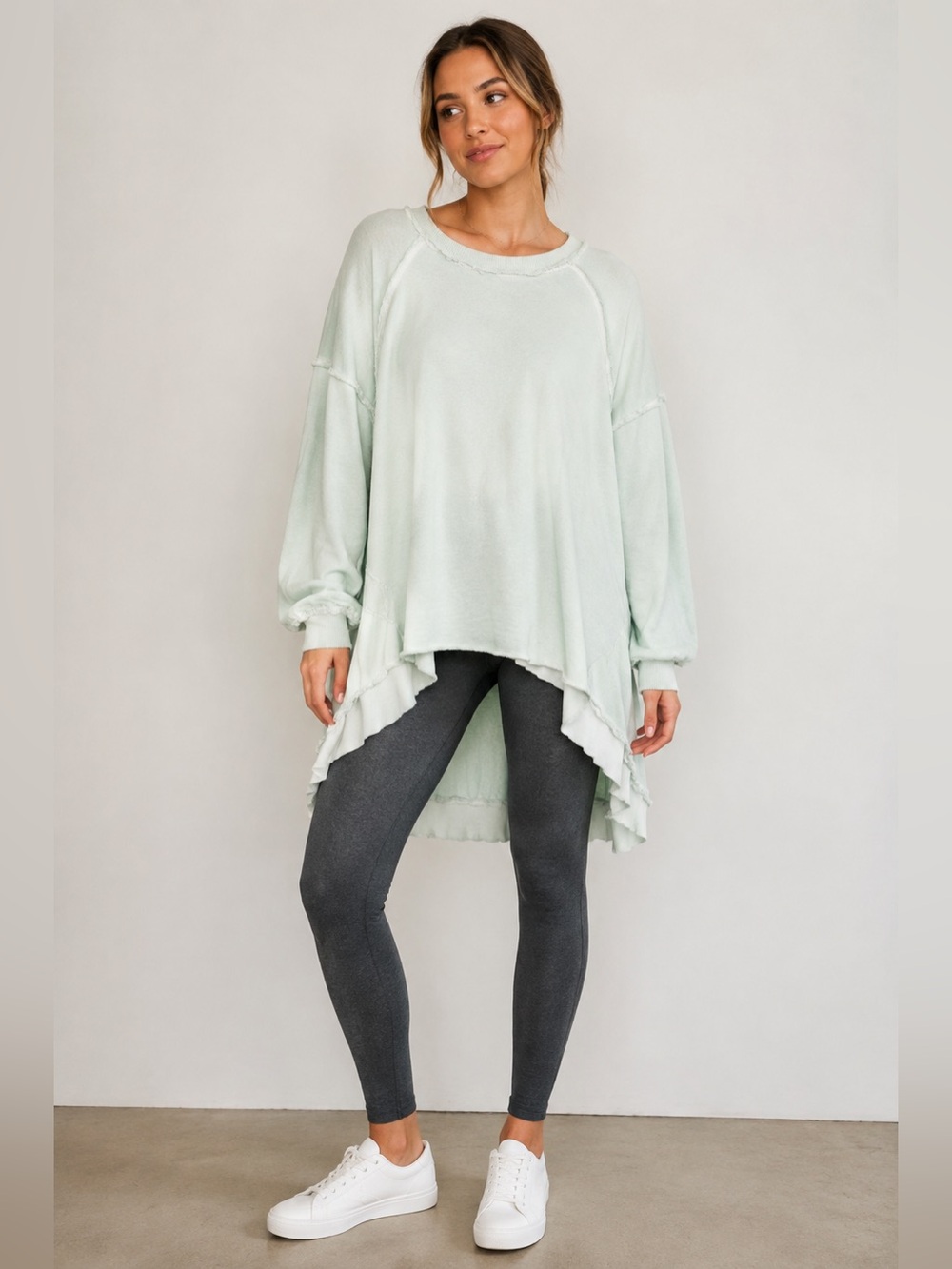 Tommy Bahama Oversized High-Low Tunic in Mint